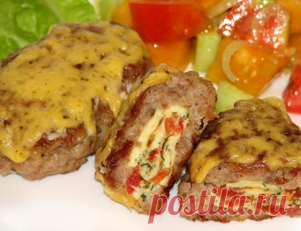 Рецепт: Мясные зразы с омлетом » НОВОГОДНИЕ РЕЦЕПТЫ С ФОТО: РЕЦЕПТЫ САЛАТОВ, РЕЦЕПТЫ ТОРТОВ