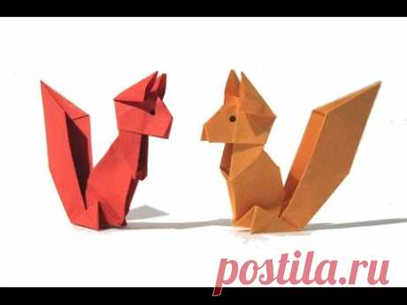 Origami Squirrel - Easy Origami Tutorial - How to make an origami squirrel