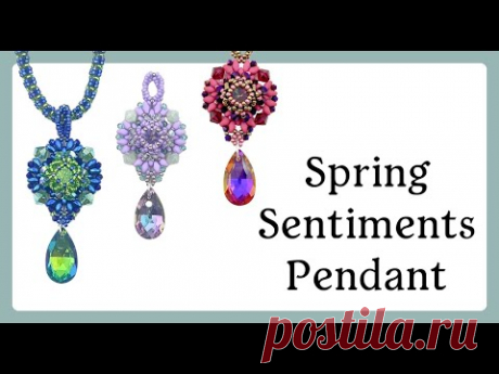 Tutorial For Making A Stunning Spring Sentiments Pendant
