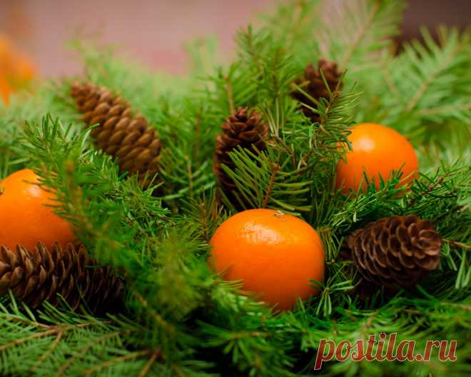 Скачать обои украшения, Новый Год, Рождество, Christmas, wood, fruit, New Year, мандарины, decoration, tangerine, Merry, fir tree, ветки ели, mandarines, раздел еда в разрешении 1280x1024