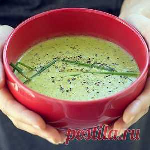 Мятный крем-суп из горошка и кукурузы - BestCook