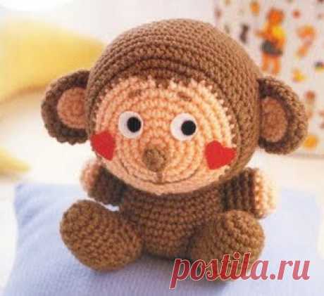 вязаная игрушка обезьянка » Петля - вязание на все случаи жизни!