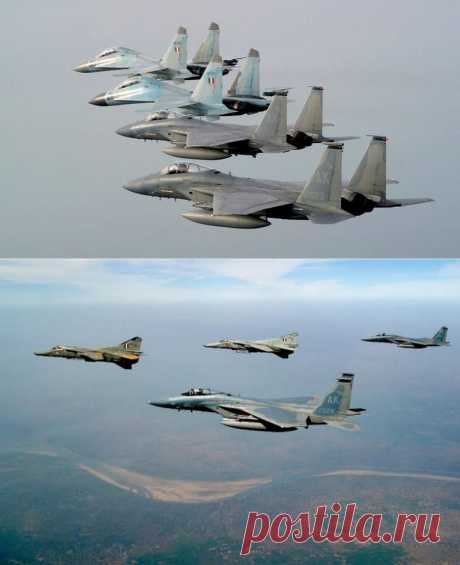 Gearmix » » Во время показательных боёв в Индии русские истребители разгромили американские F-15С со счётом 9:1