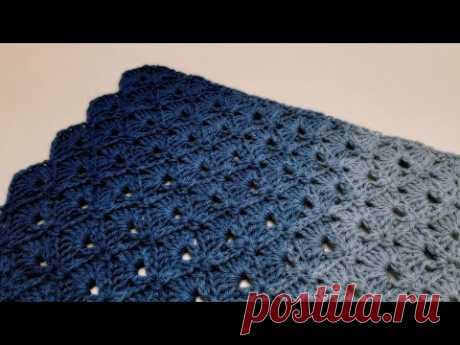 Easy Crochet Stitch For Crochet Blankets and Scarfs / Crochet Yo Yo Stitch