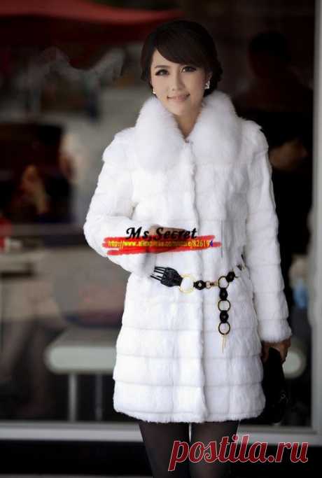 coats fall Picture - More Detailed Picture about Free shipping Warm Women's Fashion Rabbit Fur Coat with Fox Fur Collar Outwear Lady Garment Plus Size S 4XL Picture in Fur &amp; Faux Fur from MsSecret | Aliexpress.com | Alibaba Group