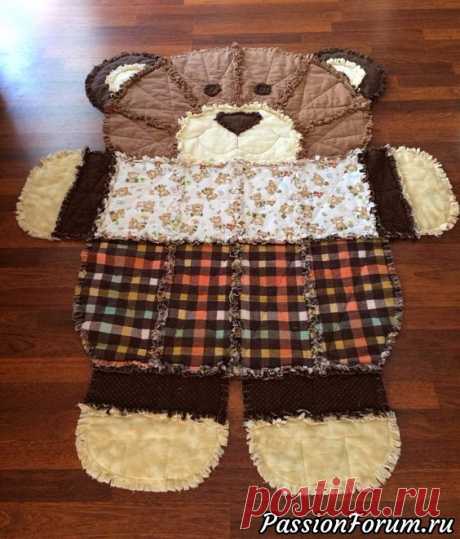"Медвежье" одеяло для детской. Выкройки