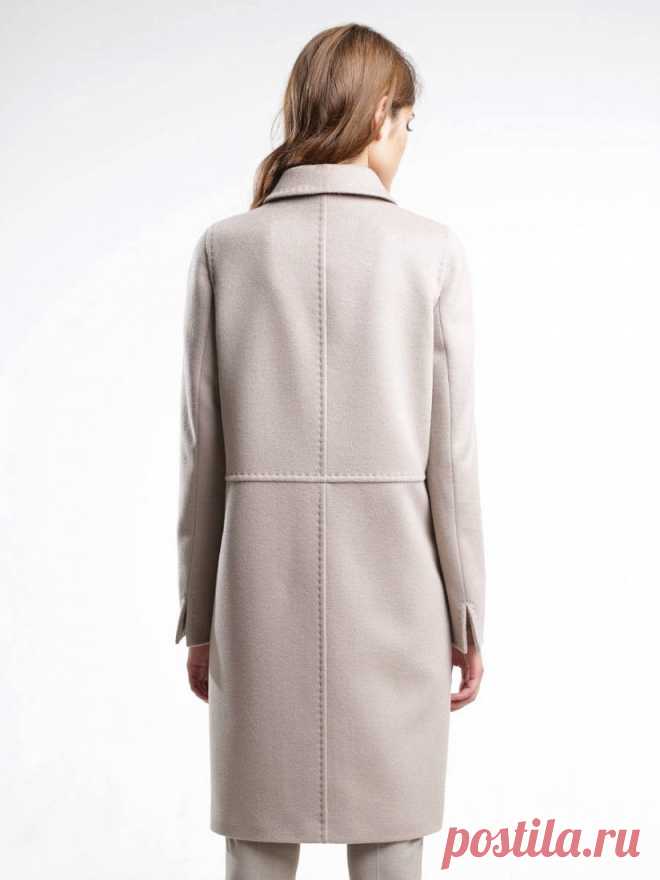 Пальто женское демисезонное Pompa, цвет холодный бежевый, артикул 3016310p00004 купить в Москве