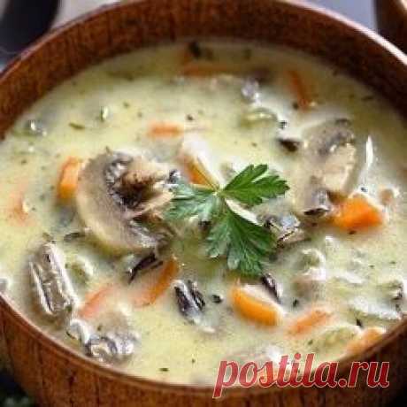 Сливочный суп с рисом и грибами На нашем кулинарном сайте Вы сможете узнать как приготовить Сливочный суп с рисом и грибами рецепт поэтапного приготовления.