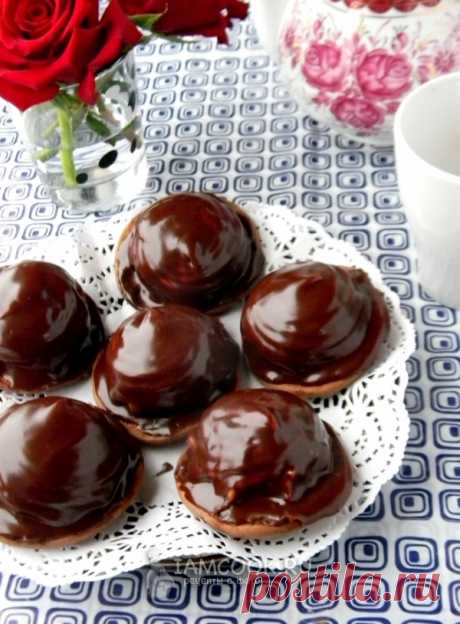 Шоколадное пирожное с зефиром — рецепт с фото пошагово