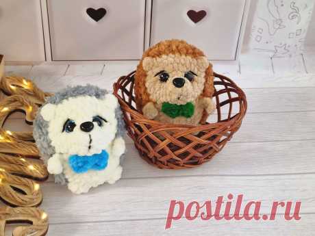 PDF Ёжик крючком. FREE crochet pattern; Аmigurumi animal patterns. Амигуруми схемы и описания на русском. Вязаные игрушки и поделки своими руками #amimore - маленький ёжик из плюшевой пряжи, ёж, плюшевый ежик, ежиха.