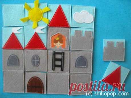 Развивающие игрушки от Shill O'POP » Пазл Замок из фетра