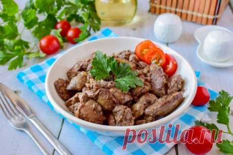 Куриная печень на сковороде жареная с луком рецепт фото пошагово и видео - 1000.menu