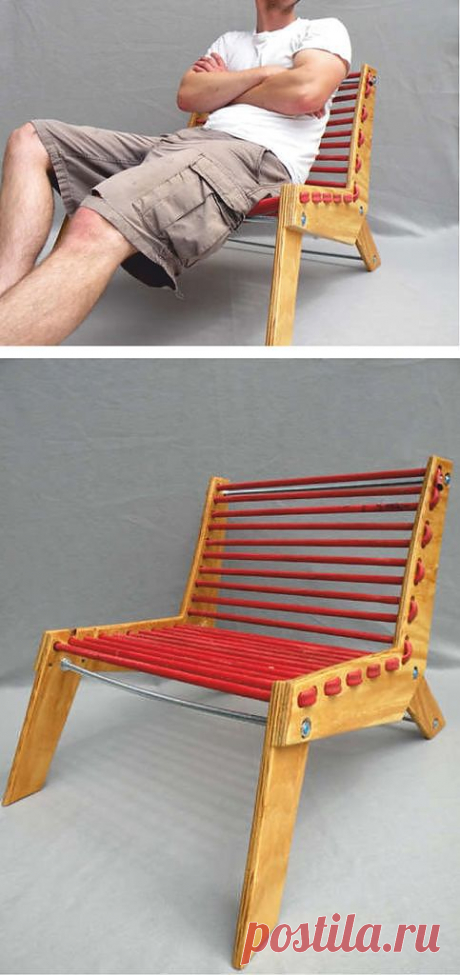 Дачное кресло из шланга | Умелые ручки