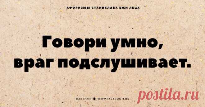Обалденные афоризмы Станислава Ежи Леца, которые хочется цитировать