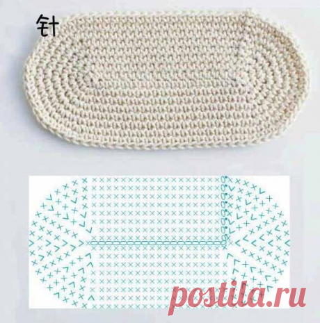 Как связать крючком круг и овал