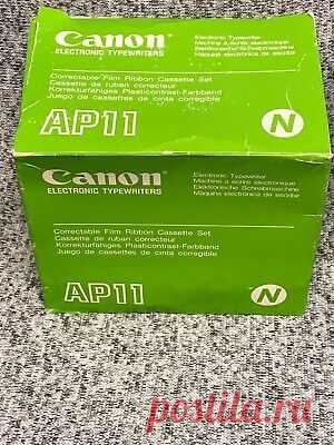 Canon AP11 OEM Typewriter Ribbons Correctable Film Ribbon Set Of 6 Unopened  | eBay Find many great new & used options and get the best deals for Canon AP11 OEM Typewriter Ribbons Correctable Film Ribbon Set Of 6 Unopened at the best online prices at eBay! Free shipping for many products!