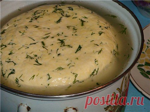 Сыр домаший с зеленью • Блюда из творога и сыра