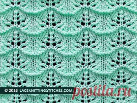 Lace Chart #23 | Lace Knitting Stitches