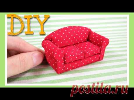 How to make mini mini sofa | Easy craft ideas | DIYミニミニソファー