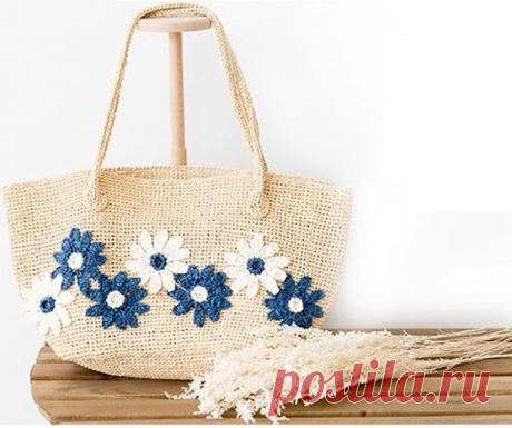 Вяжем крючком летнюю сумочку. Схемы. / knittingideas.ru