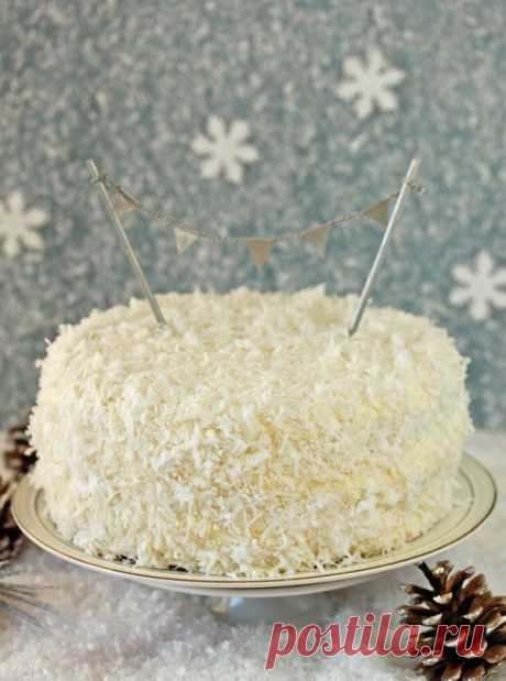 Кокосовый торт &quot;Снежный&quot; - Наша Кухня - Простые рецепты для всех