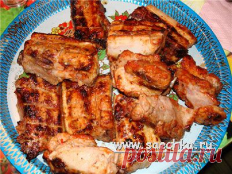 Свиные ребрышки в гранатовом соке | рецепты на Saechka.Ru