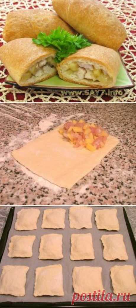 Как приготовить слоеные пирожки с курицей и картофелем - рецепт, ингридиенты и фотографии