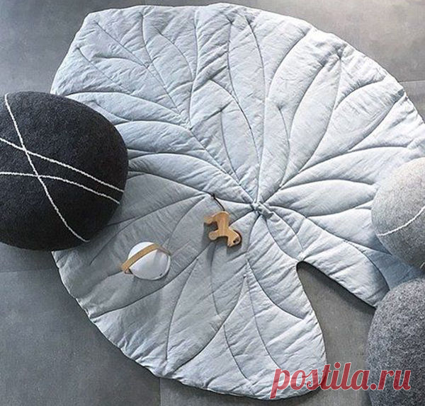Простые идеи для дома: текстильные листья как пледы и ковры - Ярмарка Мастеров - ручная работа, handmade