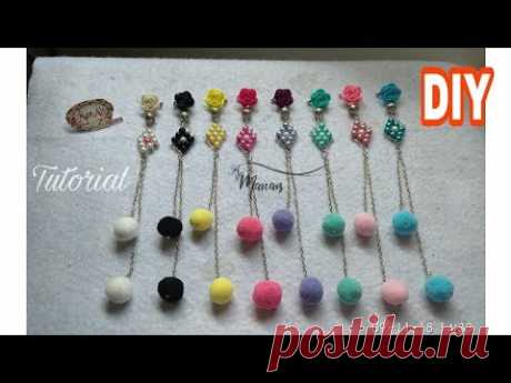 DIY || Tutorial Bros Dagu Juntai Pom-Pom Kekinian Syantik