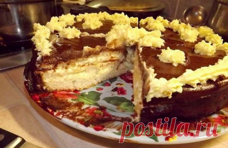 Очень вкусный и быстрый торт Чародейка — Золотые рецепты