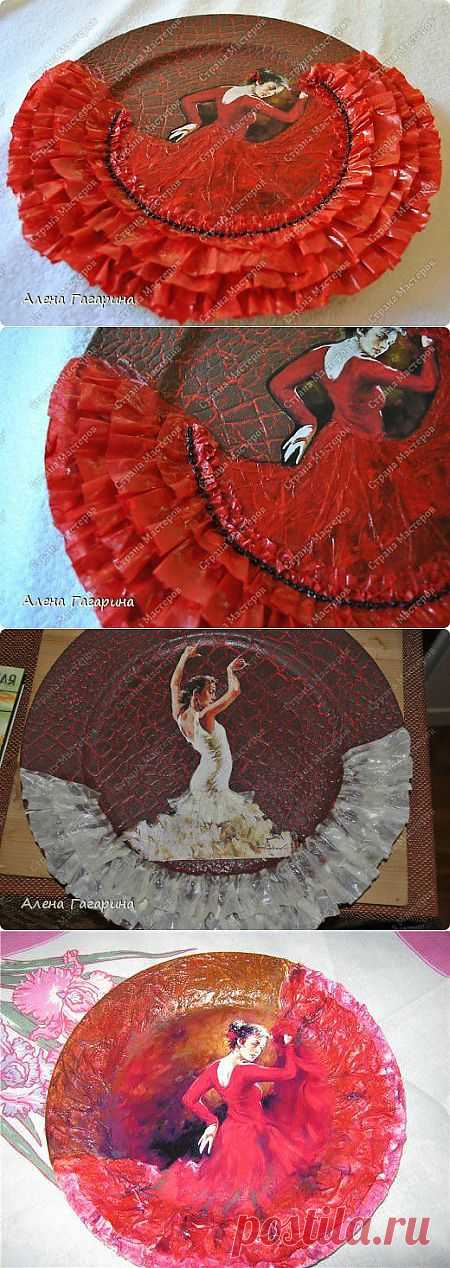 потрясающая тарелка "Танцовщица Фламенко"