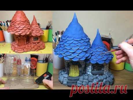 How To Make a Terracotta Clay Fantasy Mushroom House , Fairy Mushroom Castle