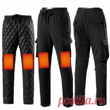 Tengoo 3-gears control men's smart usb heating trousers thermal underwear usb heated pants for winter camping hiking supplies Sale - Banggood.com