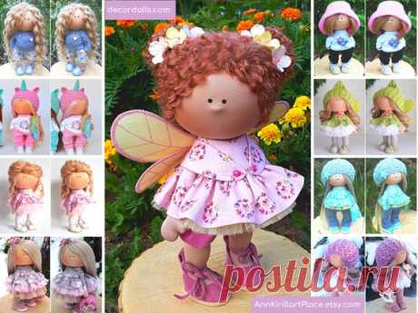 Butterfly Doll Handmade Birthday Present Doll Portrait Art | Etsy Hello, dear visitors!  This is handmade soft doll created by Master Yana (Cheboksari, Russia). Doll is made by Order. Order processing time is 5-12 days.  All dolls on the photo are made by master Yana. You can find them in our shop using masters name: