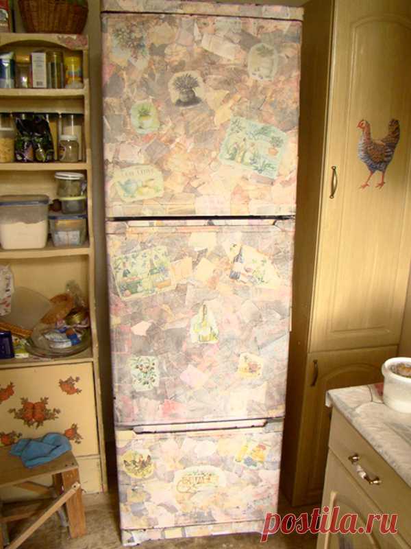 Декорируем холодильник под природный камень - Сам себе волшебник