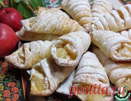 Творожное печенье с карамелизированными яблоками – кулинарный рецепт