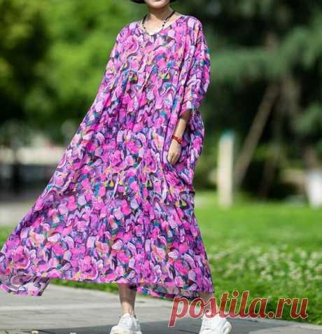 Women's oversized maxi dress purple summer long dress | Etsy 【Fabric】 ramie 【Color】 purple 【Size 】 shoulder width is not limited Shoulder + sleeve length 51cm / 20 Bust 174cm / 68 Cuff circumference 35cm / 14 Length 132cm / 51    Washing & Care instructions: -Hand wash or gently machine washable do not tumble dry -Gentle wash cycle (40°C) -If you feel like