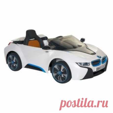 BMW i8 Hybrid Concept 6-Volt Battery Operated Ride-On Car Kids can now have the ability to have a car similar to the real life luxurious BMW I8 with this BMW I8 Concept 6-volt battery-powered ride-on. This BMW I8 Concept comes featured in a white paint finish with a BMW emblem on car hood and wheels and front working headlights. This car also comes equipped with an MP3 cord to play your favorite songs and adjustable seat belt. This item truly is one of a kind! &nbsp;6-Volt...