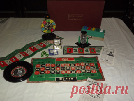 VINTAGE TOY E S LOWE MONTE CARLOWE CASINO GAMBLER ROULETTE SLOT MACHINE GAME | eBay
