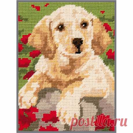 Needlepoint Tapestry Kit - Labrador Puppy - Anchor - Las Tijeras Mágicas