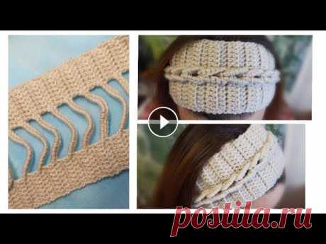 ПОВЯЗКА НА ГОЛОВУ КРЮЧКОМ С КОСАМИ! ПОДРОБНЫЙ МАСТЕР КЛАСС/crochet headband/gehäkeltes Stirnband Ссылка на мой инстаграм: Ссылка на мой интернет-магазин:...