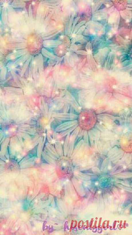 Floral galaxy wallpaper I created for the app CocoPPa.