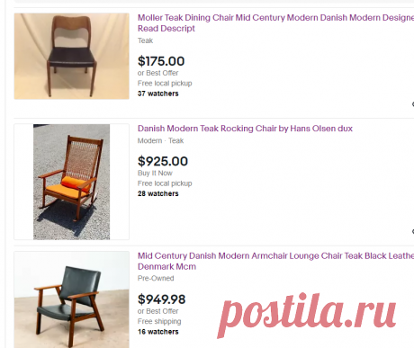 danish modern chair design by hans olsen: Search Result | eBay