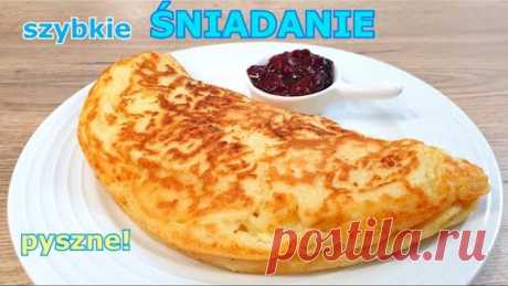 Zostało trochę twarogu? Polecam przepyszny omlet sernikowy 👌 doskonałe, ciepłe i szybkie śniadanie 👍