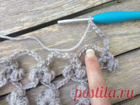 Annoo вязание крючком мир: цветок шарф бесплатный шаблон