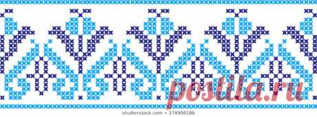 Immagine vettoriale stock 663644071 a tema Embroidered Pattern On Transparent Background (royalty free)