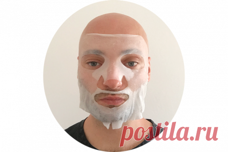 Мужчины тестируют тканевые маски для лица. Чем они различаются? - Афиша Daily