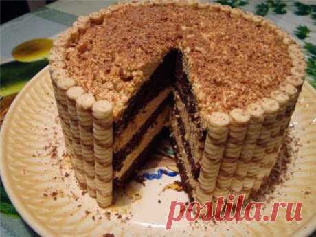 Шустрый повар.: Торт с вафельными трубочками