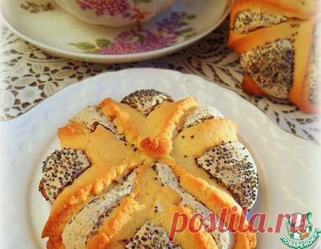 Печенье "Маково-кунжутный цветок" – кулинарный рецепт