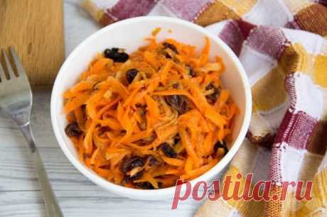 Салат из моркови, яблок и изюма – простой и вкусный рецепт с фото (пошагово)